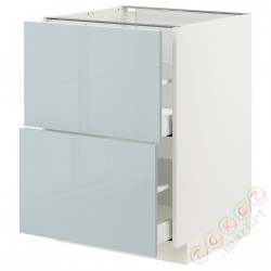 ⭐METOD / MAXIMERA⭐Sсstj 2fr/2в шу, белый/Kallarp jasnoсерый-синий, 60x60 cm⭐ИКЕА-69479193