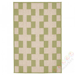 ⭐GANGSTIG⭐Мат kuchenna, tkany na płasko зеленый/сливочный, 60x90 cm⭐ИКЕА-20578142