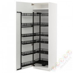 ⭐METOD⭐Высокий шкаф с wysuwaną spiżarką, белый/Stensund белый, 60x60x200 cm⭐ИКЕА-99472029