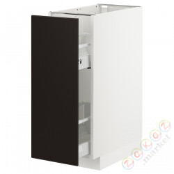 ⭐METOD⭐Кабинет ул./wysuwане wyposażenт.е.доб, белый/Кунгсбака антрацит, 30x60 cm⭐ИКЕА-59301077