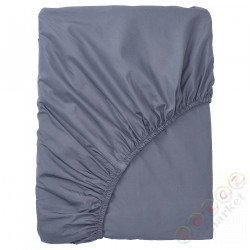 ⭐SOMNTUTA⭐Простыня на резинке на резинке, серо-голубой, 90x200 cm⭐ИКЕА-20412769