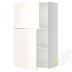 ⭐METOD⭐Навесной шкаф с полками/2 дверь, белый/Веддинге белый, 60x100 cm⭐ИКЕА-49459431