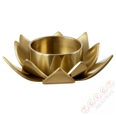 ⭐KNASTRIGT⭐Держатель чайной свечи, цвет золота/Lotus, 3 cm⭐ИКЕА-00515693