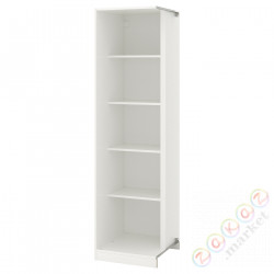 ⭐PAX⭐Dostawka угол 4 полки, белый, 53x58x201 cm⭐ИКЕА-70346932