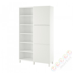 ⭐BESTA⭐Сочетание с дверь, белый/Västerviken белый, 120x42x202 cm⭐ИКЕА-29421712