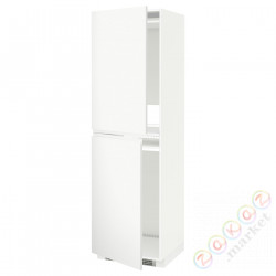 ⭐METOD⭐Шкаф, высокий лед/проживающий, белый/Voxtorpматовый белый, 60x60x200 cm⭐ИКЕА-09111372