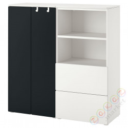 ⭐SMASTAD / PLATSA⭐Книжный шкаф, белый/поверхность доски, 120x42x123 cm⭐ИКЕА-09428922