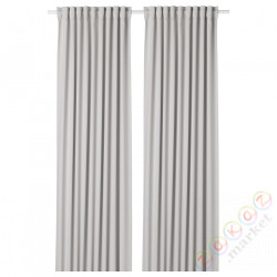 ⭐MAJGULL⭐Zasłony заcieniające, 1 para, светло-серый, 145x300 cm⭐ИКЕА-90346752