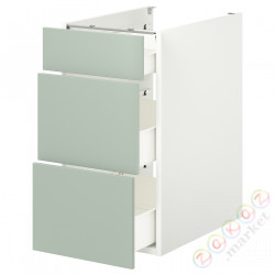 ⭐ENHET⭐Постоянный шкаф/3 ящики, белый/бледно-серо-зеленый, 40x62x75 cm⭐ИКЕА-99496780