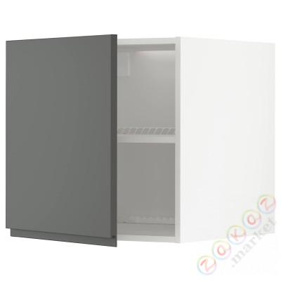 ⭐METOD⭐Верх для холодильника/морозильная камера, белый/Voxtorpтемно-серый, 60x60 cm⭐ИКЕА-69459326