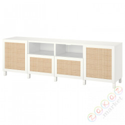 ⭐BESTA⭐Тумба под ТВ с DrzВайами яящики, белый/Studsviken/Stubbarp белый, 240x42x74 cm⭐ИКЕА-19421642