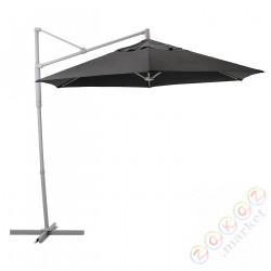 ⭐OXNO / LINDOJA⭐ZawieТишеny parasol, черный, 300 cm⭐ИКЕА-99291458