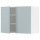 ⭐METOD⭐Навесной шкаф с полками/2 дверь, белый/Kallarp jasnoсерый-синий, 80x60 cm⭐ИКЕА-49479071