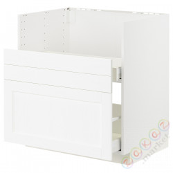 ⭐METOD / MAXIMERA⭐BREDSJÖN st тумба под раковину/2fr/2шу, белый Enköping/белый имитация дерева, 80x60 cm⭐ИКЕА-69473450