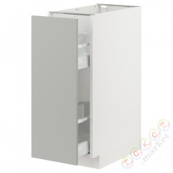 ⭐METOD / MAXIMERA⭐Кабинет ул./wysuwане wyposażenт.е.доб, белый/Havstorp светло-серый, 30x60 cm⭐ИКЕА-39538561