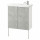 ⭐ENHET / TVALLEN⭐Шкаф под раковину с 2 дверь, имитация бетона/белый Pilkån аккумулятор, 64x33x87 cm⭐ИКЕА-89336462