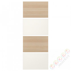 ⭐MEHAMN⭐4 панели для каркаса Drzв и скольжение, под беленый дуб/белый, 75x201 cm⭐ИКЕА-90421195