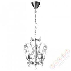 ⭐KRISTALLER⭐Żyrandol, Серебряный/стакан⭐ИКЕА-80089461