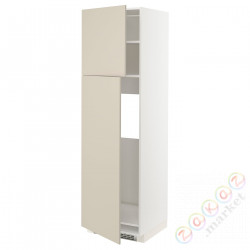 ⭐METOD⭐Shah ic с2 Drz, белый/Havstorp бежевый, 60x60x200 cm⭐ИКЕА-59460844