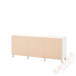 ⭐BESTA⭐Сочетание с дверь, белый/Björköviken/Stubbarp березовый шпон, 180x42x74 cm⭐ИКЕА-79421738