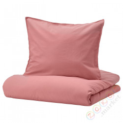 ⭐ANGSLILJA⭐Poszwa na kołdrę i posвызовka, темно-розовый, 150x200/50x60 cm⭐ИКЕА-30537636