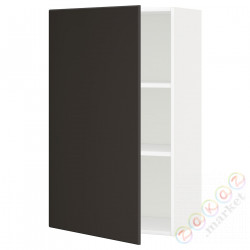 ⭐METOD⭐Навесной шкаф с полками, белый/Кунгсбака антрацит, 60x100 cm⭐ИКЕА-09457599