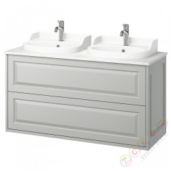 ⭐TANNFORSEN / RUTSJON⭐Sзаf umyw сящики/umyw/baterie, светло-серый/белый имитация мрамора, 122x49x76 cm⭐ИКЕА-89514100