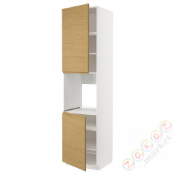 ⭐METOD⭐Шестой огромный 2dr/половина, белый/Voxtorpподражание. дуб, 60x60x240 cm⭐ИКЕА-39538146