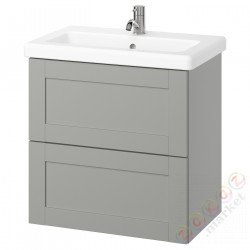 ⭐ENHET / TVALLEN⭐Sзаf umyw сящики/umyw/bateria, серая рамка/Серый, 64x43x65 cm⭐ИКЕА-09537643