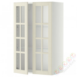 ⭐METOD⭐Шах половина/2 стакан Drz, белый/Bodbyn сливочный, 60x100 cm⭐ИКЕА-49394982