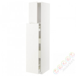 ⭐METOD / MAXIMERA⭐Sза wys сwys 1Drz/4шу, белый/Веддинге белый, 40x60x200 cm⭐ИКЕА-89470097