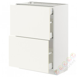 ⭐METOD / MAXIMERA⭐Кабинет stj 2fr/3шу, белый/Vallstena белый, 60x37 cm⭐ИКЕА-09507226
