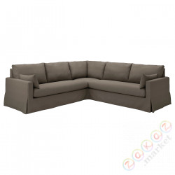 ⭐HYLTARP⭐4-местный угловой диван, Gransel серо-коричневый⭐ИКЕА-19514820
