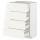 ⭐METOD / MAXIMERA⭐Sза st 4fr/4шу, белый/Vallstena белый, 60x37 cm⭐ИКЕА-59507196