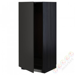 ⭐METOD⭐Шкаф, высокий лед/проживающий, черный/Nickebo матантрацит, 60x60x140 cm⭐ИКЕА-79498761