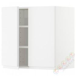 ⭐METOD⭐Навесной шкаф с полками/2 дверь, белый/Voxtorpматовый белый, 60x60 cm⭐ИКЕА-89468754