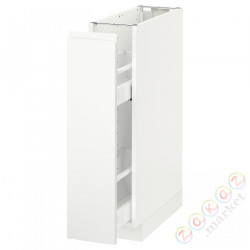 ⭐METOD⭐Кабинет ул./wysuwане wyposażenт.е.доб, белый/Voxtorpматовый белый, 20x60 cm⭐ИКЕА-19166156