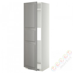 ⭐METOD⭐Охлажденный или замороженный Drz, белый/Bodbyn Серый, 60x60x200 cm⭐ИКЕА-09925657