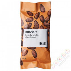 ⭐MUNSBIT⭐Prażone миндальy, lekko соленый, 60 g⭐ИКЕА-10484016