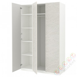 ⭐PAX / MISTUDDEN⭐Комбинация шкафов, белый/Серый шаблон, 150x60x236 cm⭐ИКЕА-89521172