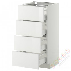 ⭐METOD / MAXIMERA⭐Бывший 4 пт/4шу, белый/Рингхульт белый, 40x37 cm⭐ИКЕА-79026295