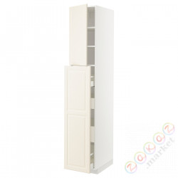⭐METOD / MAXIMERA⭐Sза wys сwys 4шу/1Drz/2половина, белый/Bodbyn сливочный, 40x60x220 cm⭐ИКЕА-39461769