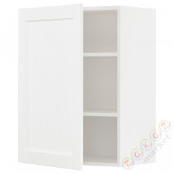 ⭐METOD⭐Навесной шкаф с полками, белый Enköping/белый имитация дерева, 60x80 cm⭐ИКЕА-59473460