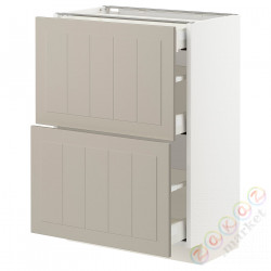 ⭐METOD / MAXIMERA⭐Sсstj 2fr/3шу, белый/Stensund бежевый, 60x37 cm⭐ИКЕА-29408145