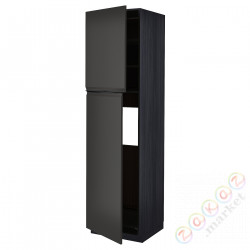 ⭐METOD⭐Shah ic с2 Drz, черный/Upplöv матантрацит, 60x60x220 cm⭐ИКЕА-09495657