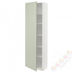 ⭐METOD⭐Высокий шкаф/полки, белый/Stensund светло-зеленый, 60x37x200 cm⭐ИКЕА-59487061