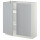 ⭐METOD⭐Кабинет stj/полки/2 дверь, белый/Veddinge Серый, 80x37 cm⭐ИКЕА-59467402