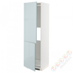 ⭐METOD⭐Высота или замерзание 2шу, белый/Kallarp jasnoсерый-синий, 60x60x200 cm⭐ИКЕА-79479220