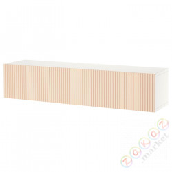 ⭐BESTA⭐Тумба под ТВ с дверь, белый Björköviken/березовый шпон, 180x42x38 cm⭐ИКЕА-59422183