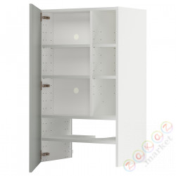 ⭐METOD⭐Шкаф okaнадa сполка/Drzс упражнениями, белый/Havstorp светло-серый, 60x100 cm⭐ИКЕА-99538803